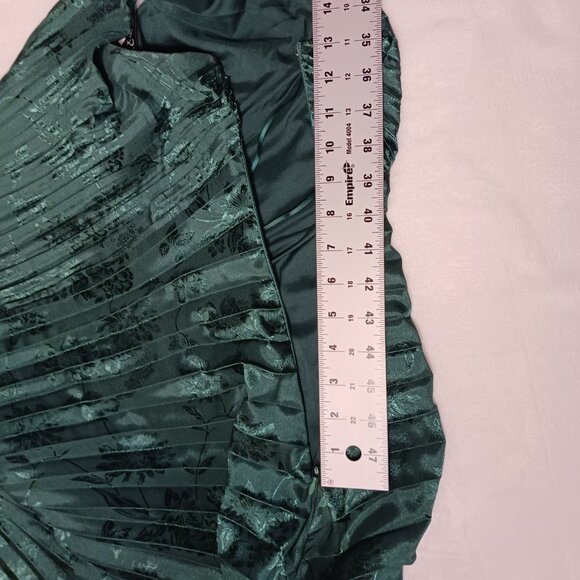 NY&C, NWT, One Shoulder, Evergreen, Asymmetric Cocktail Dress, Side Cut Out, Med - Picture 11 of 15